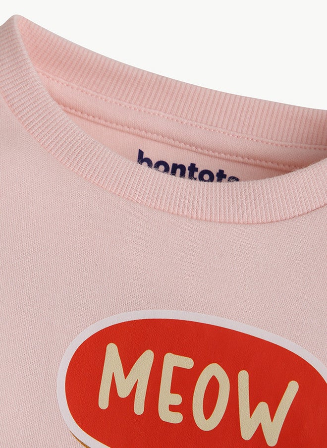 Bontots Infant Girls Organic Cotton Sweatshirt and Pants Set - Image 4